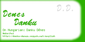 denes danku business card